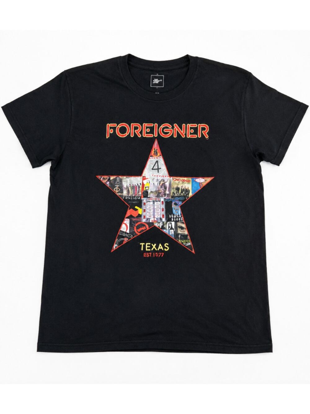 Foreigner Texas Tour 2022 Band T Shirt Mens 2X Black Concert Rock Graphic Tee